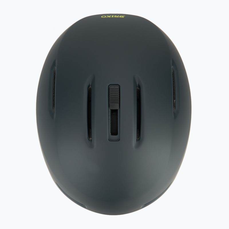 Skihelm Briko Aran matt shark gray/light gray/electric lime 6