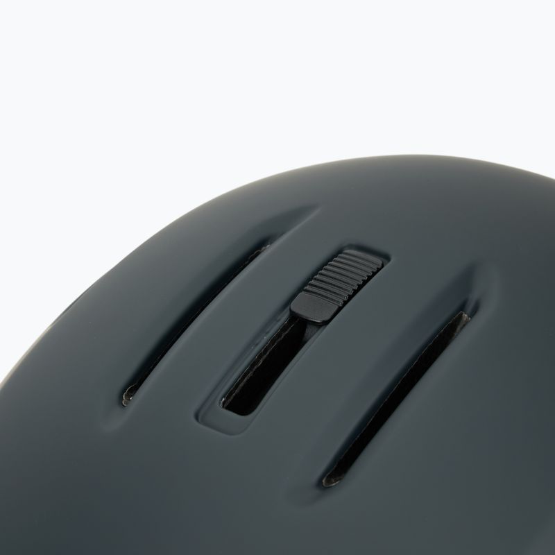 Skihelm Briko Aran matt shark gray/light gray/electric lime 9