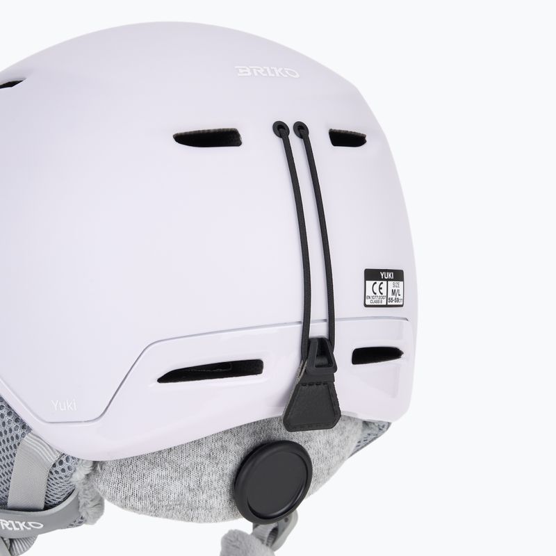 Skihelm Briko Yuki matte shiny mischka pink/white 8