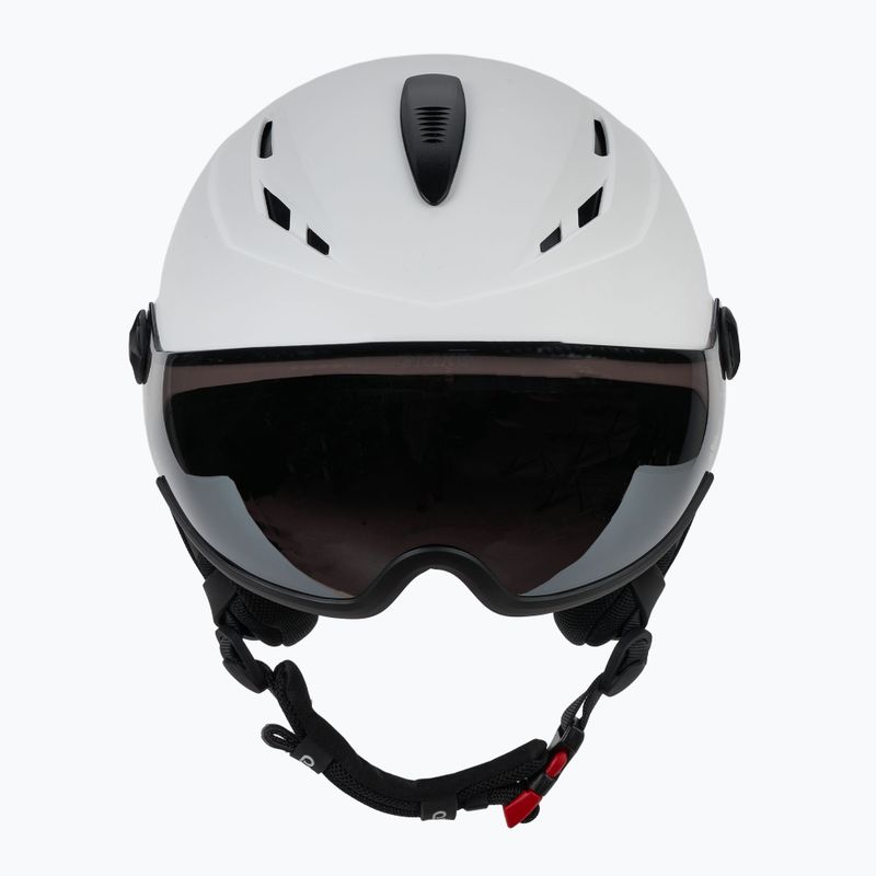 Skihelm Briko Elio Visor matte white/black 2
