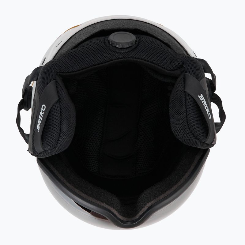 Skihelm Briko Elio Visor matte white/black 5