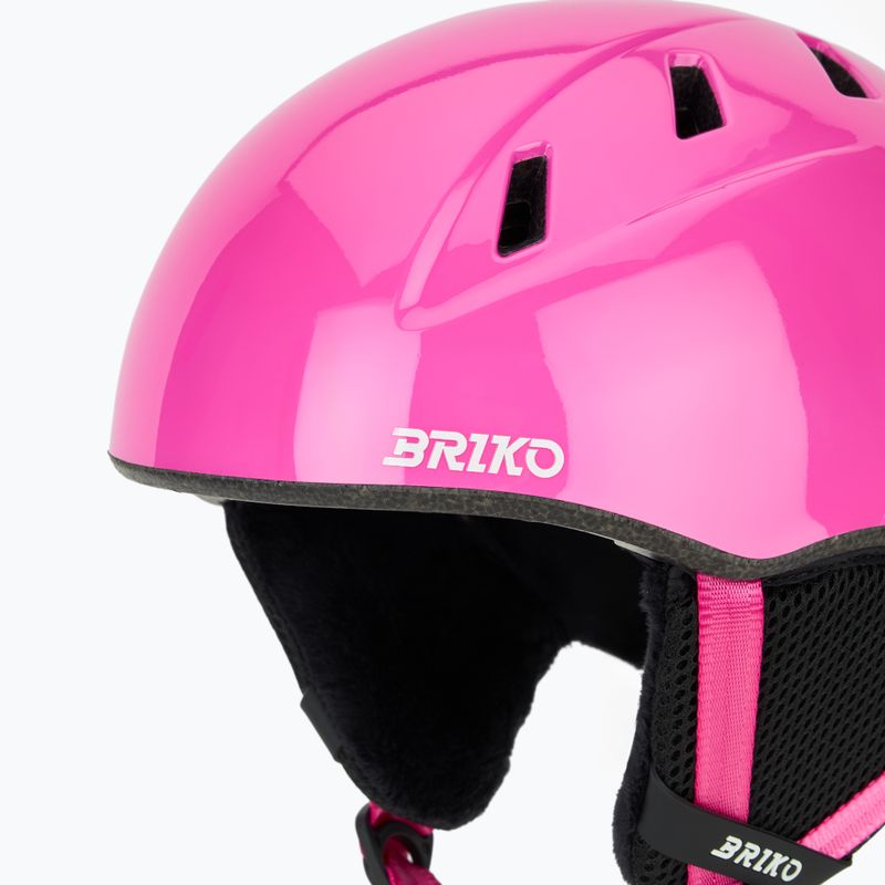 Kinder-Skihelm Briko Makalu Jr shiny pink/white 7