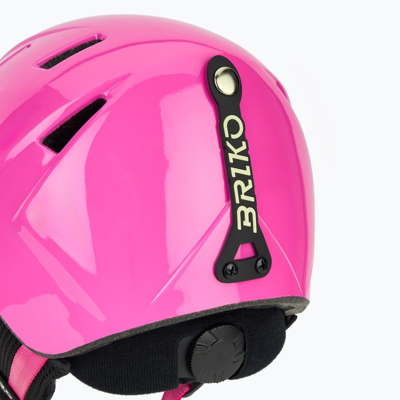Kinder-Skihelm Briko Makalu Jr shiny pink/white 8