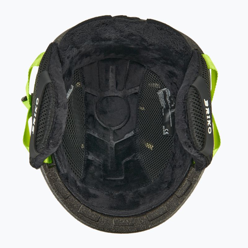 Kinder-Skihelm Briko Makalu Jr shiny sunflower yellow/lineade green 5