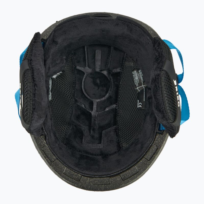 Kinder-Skihelm Briko Makalu Jr shiny white/lochmara blue 5