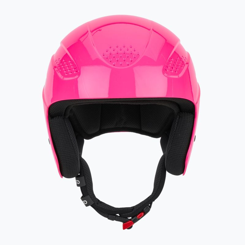 Kinder-Skihelm Briko Elias Jr shiny neon pink 2