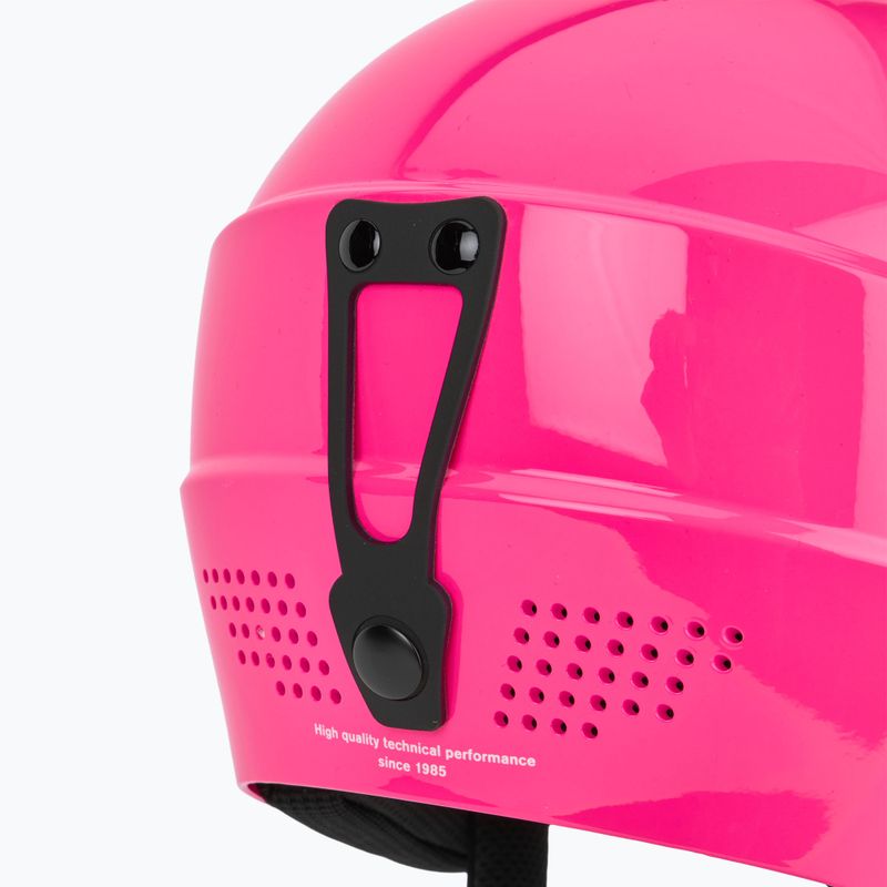 Kinder-Skihelm Briko Elias Jr shiny neon pink 7