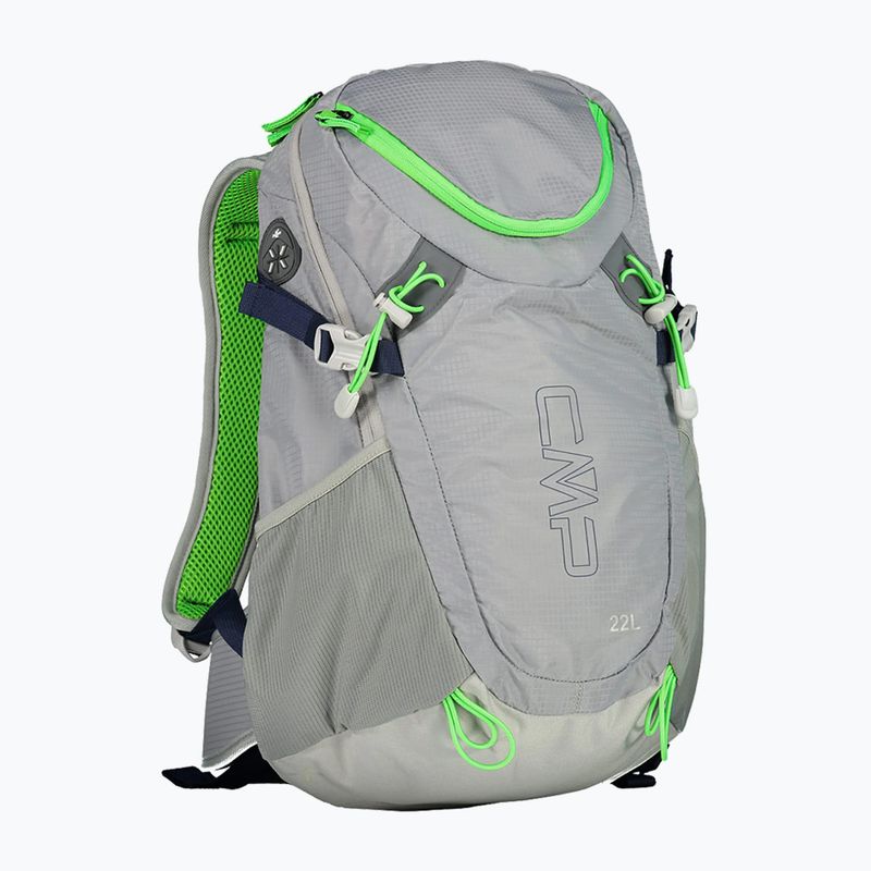 Herren-Trekking-Rucksack CMP Katana 22 l grau / grün fluo