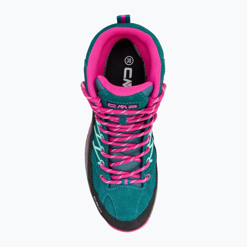 CMP Rigel Mid See / rosa fluo Junior Trekkingschuhe 5