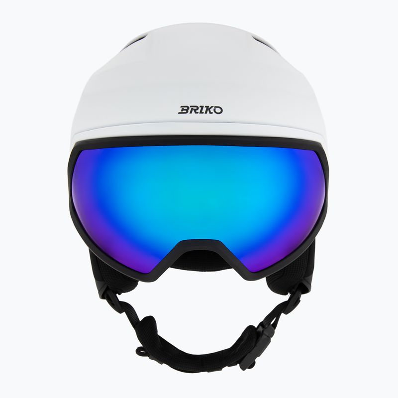 Skihelm Briko Stormrider matt white/black 2