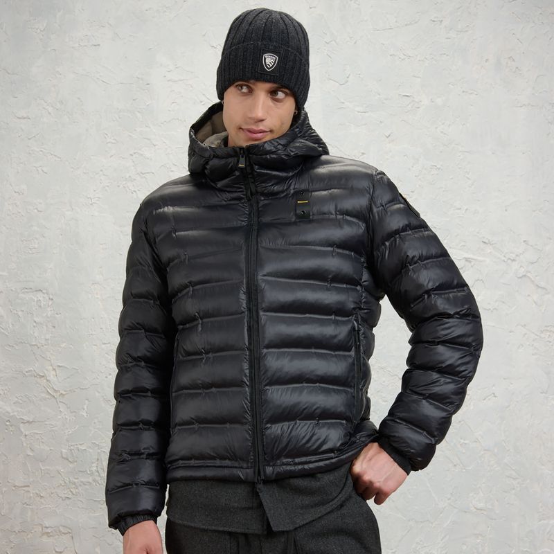 Herrenjacke Blauer USA Charles black inside mist grey 2