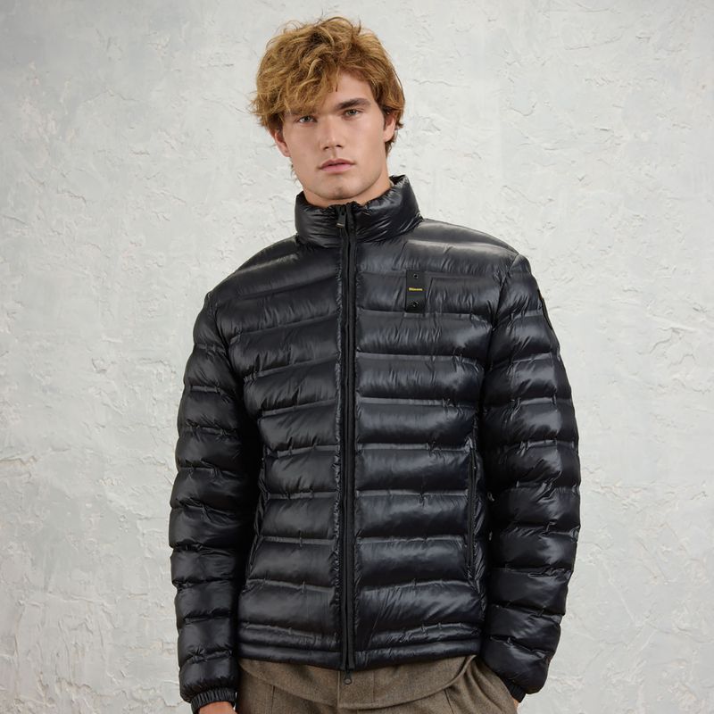 Herrenjacke Blauer USA Sewall black inside mist grey 2