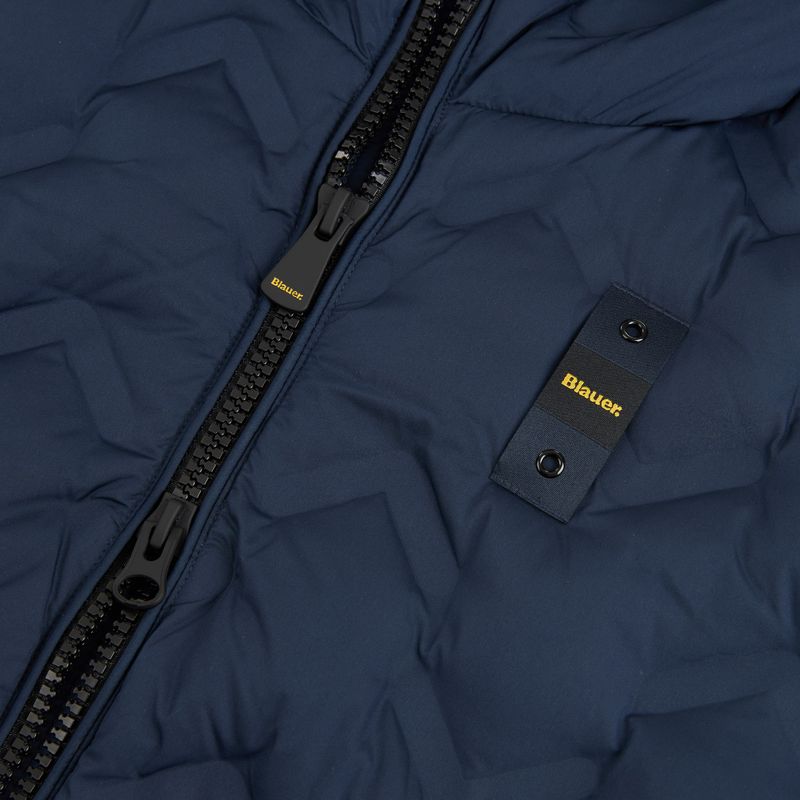 Herrenjacke Blauer USA Piery blue inside brown 4