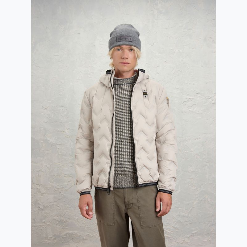 Herrenjacke Blauer USA Piery grey fog inside brown mahogany 2
