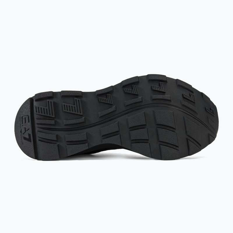 Schuhe EA7 Emporio Armani Black & White Altura Knit triple black/gold 4