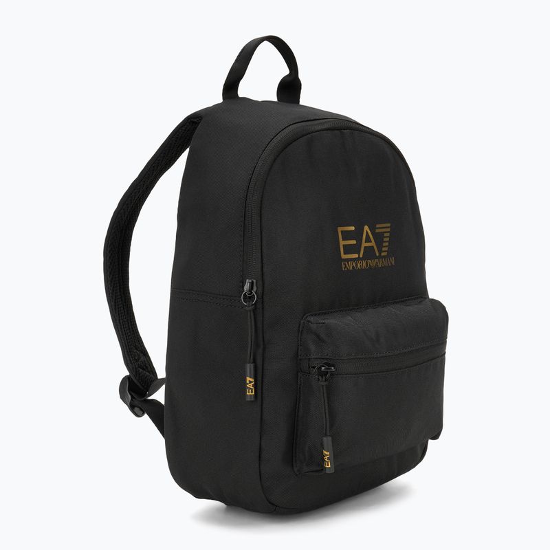 EA7 Emporio Armani Train Core 6 l schwarz / gold Logo Kinder städtischen Rucksack 2