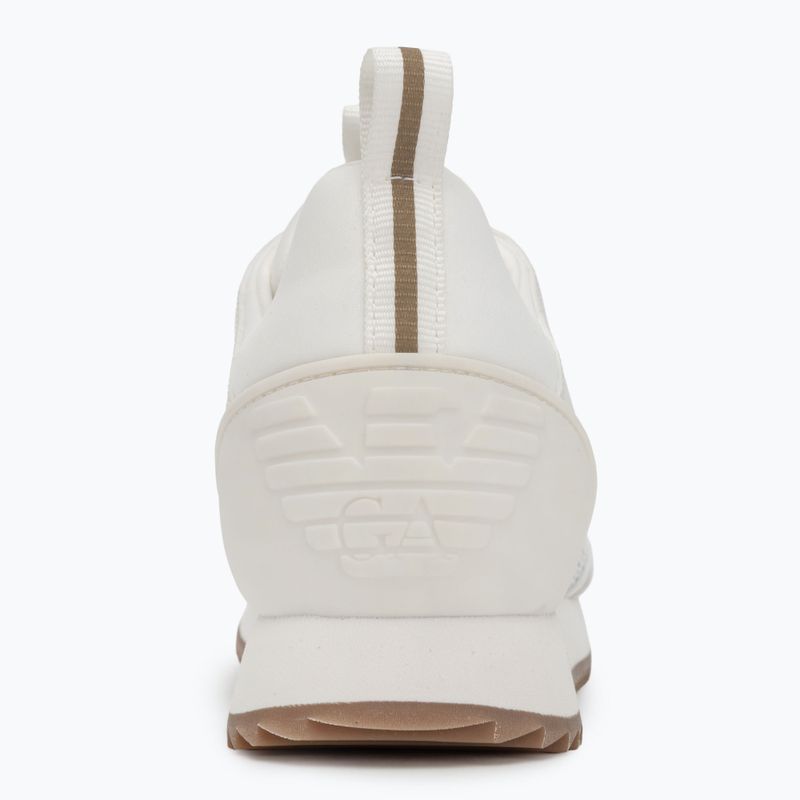 EA7 Emporio Armani Schwarz & Weiß Schnürsenkel dreifach aus wht/gold Schuhe 6