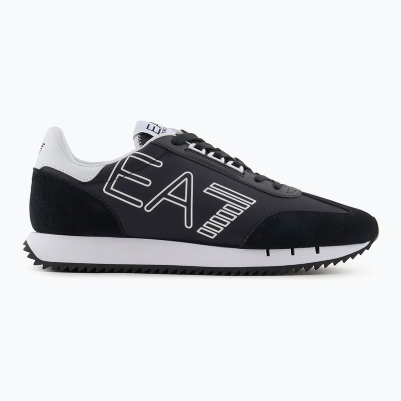 EA7 Emporio Armani Schwarz & Weiß Vintage blk/weiß/blk Adler Schuhe 8