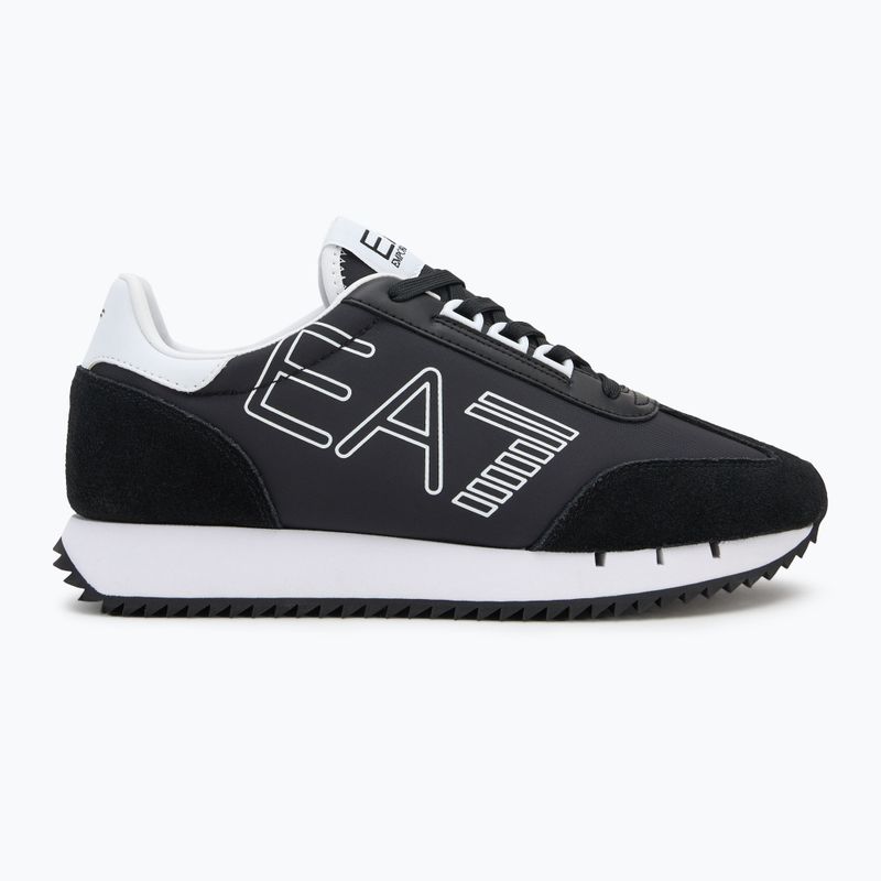 EA7 Emporio Armani Schwarz & Weiß Vintage blk/weiß/blk Adler Schuhe 2