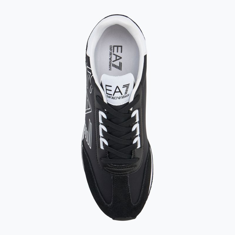 EA7 Emporio Armani Schwarz & Weiß Vintage blk/weiß/blk Adler Schuhe 5