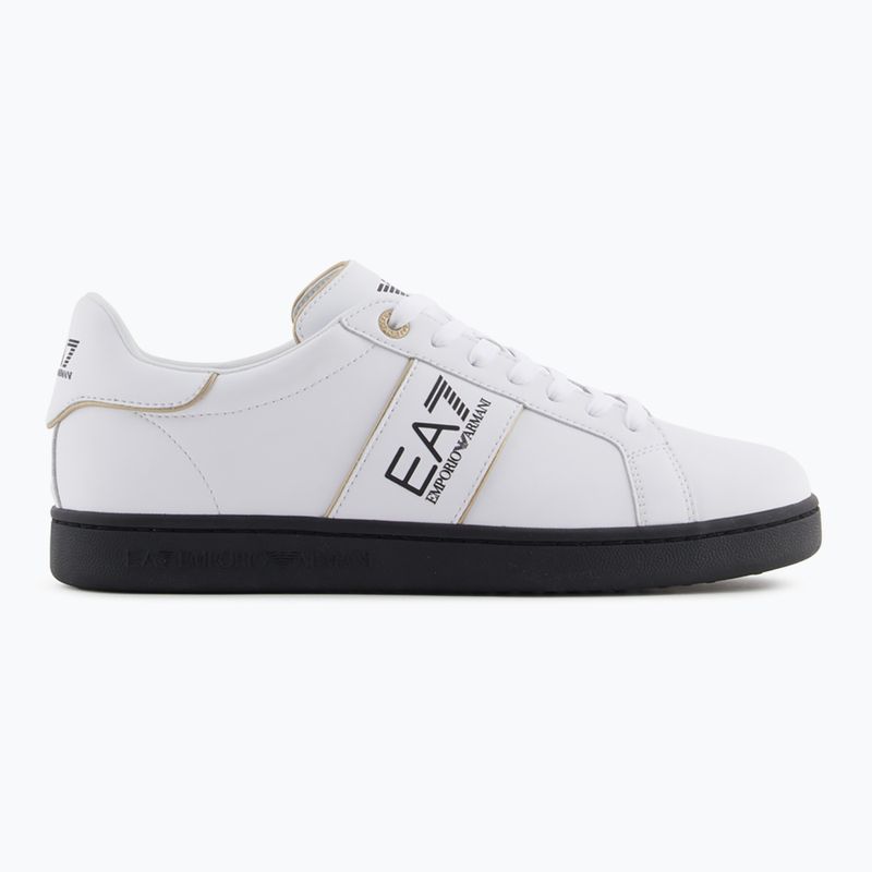 EA7 Emporio Armani Classic Logo weiß/gold/schwarz Schuhe