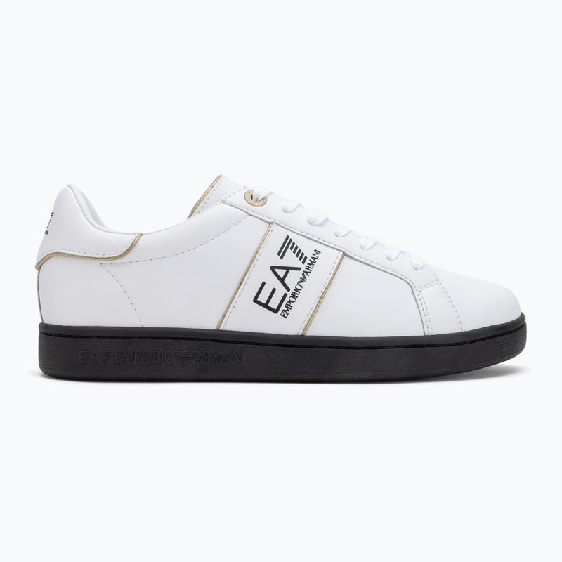 EA7 Emporio Armani Classic Logo weiß/gold/schwarz Schuhe 2