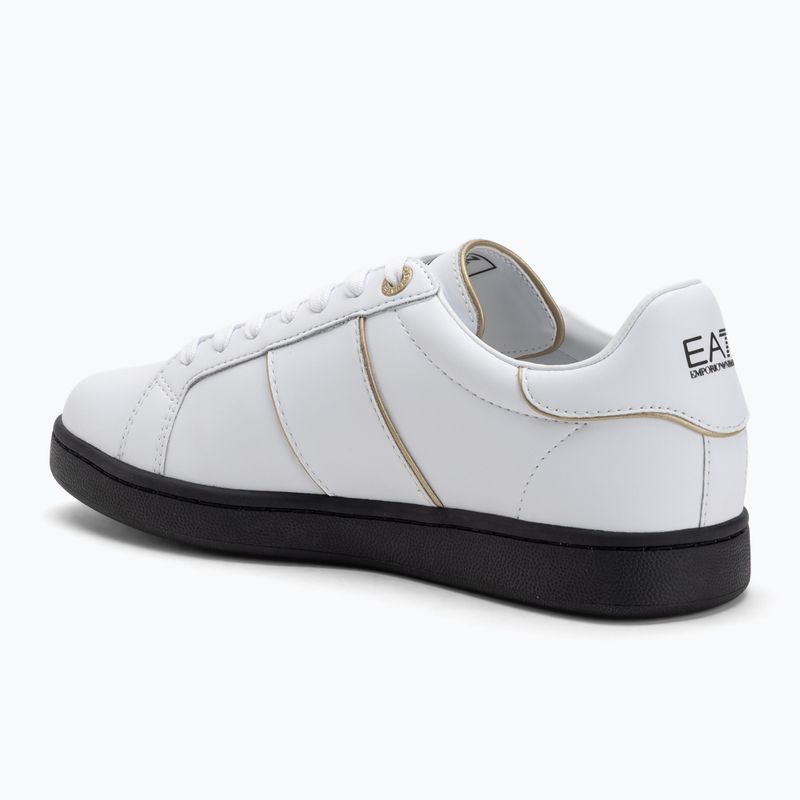 EA7 Emporio Armani Classic Logo weiß/gold/schwarz Schuhe 3