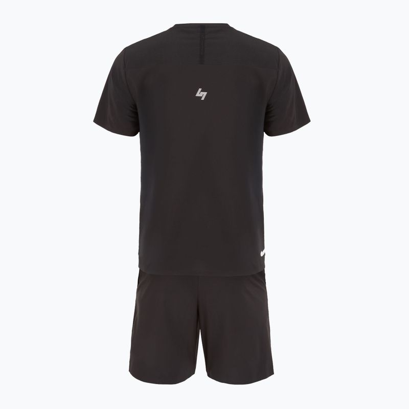 EA7 Emporio Armani Ventus7 schwarzes T-shirt + Shorts Set 2