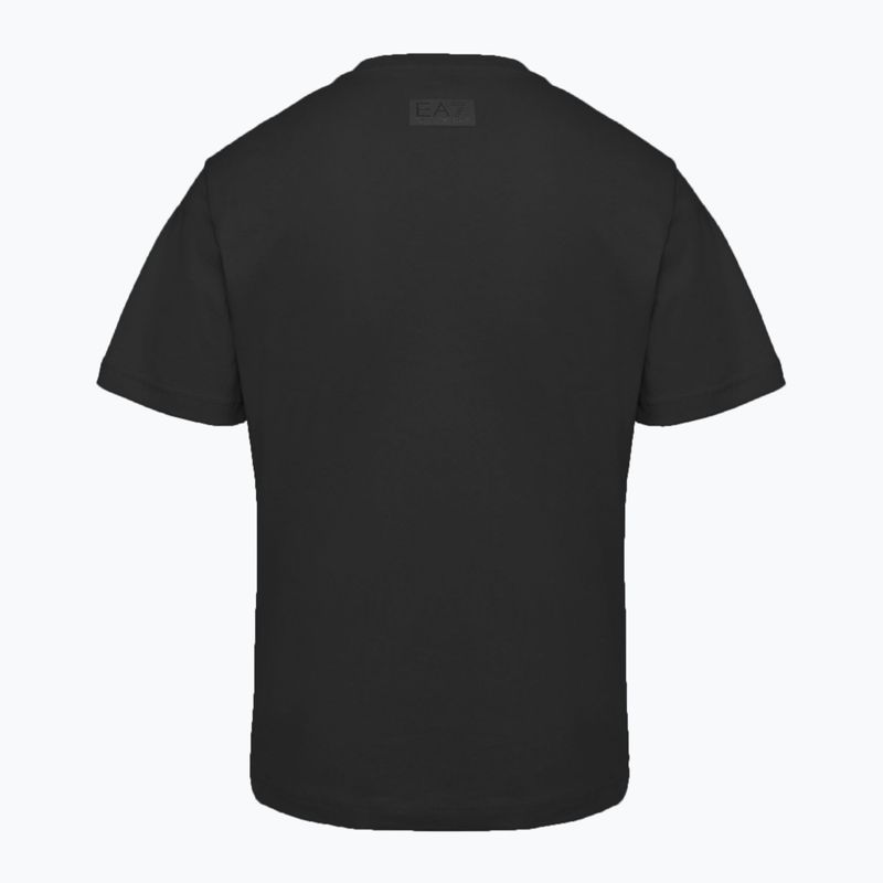 Herren EA7 Emporio Armani Logo Serie T-Shirt schwarz 2