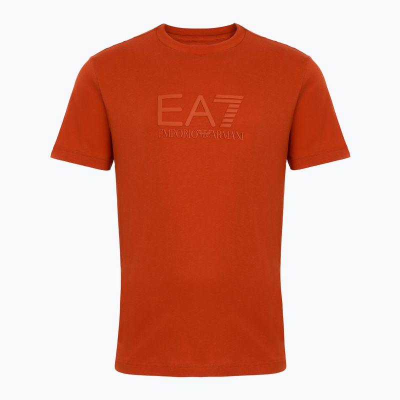 Herren EA7 Emporio Armani Sichtbarkeit Baumwolle Crew Rooibos-Tee-T-Shirt