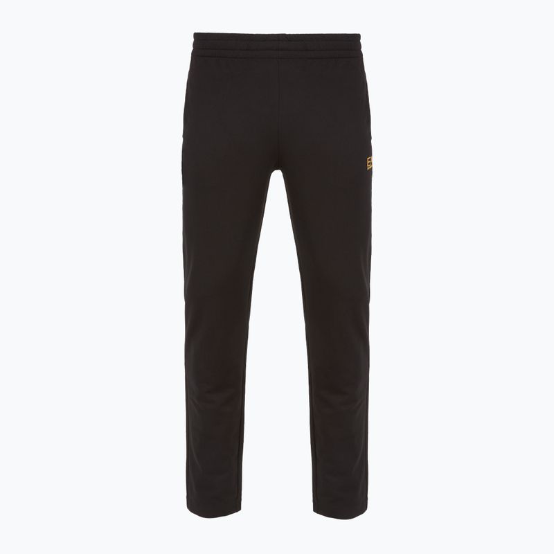 Herren EA7 Emporio Armani Train Core Identity Trainingsanzug FZ schwarz/gold 9