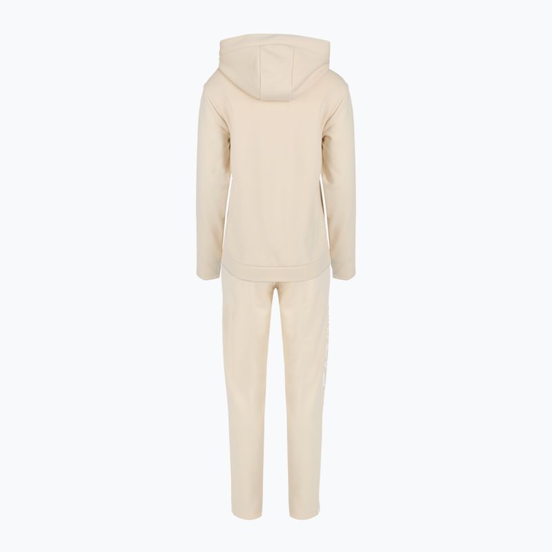 Damen EA7 Emporio Armani Zug Trainingsanzug HO Mandelmilch 2