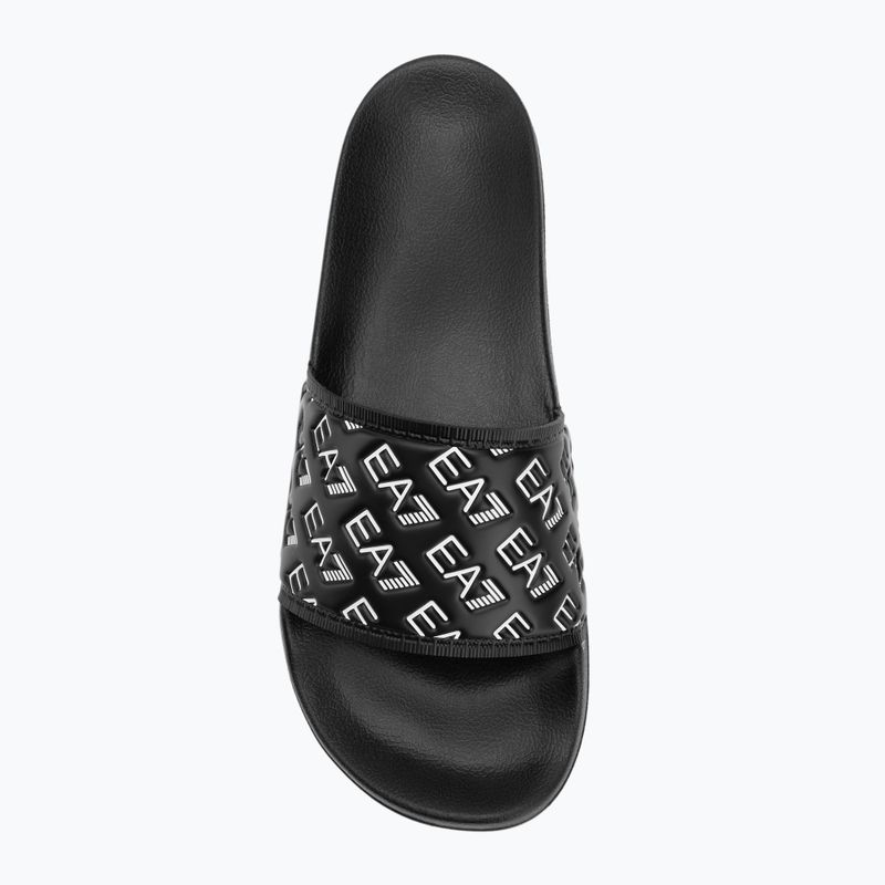 EA7 Emporio Armani Wasser Sport All Over Flip-Flops voll schwarz / weiß 5