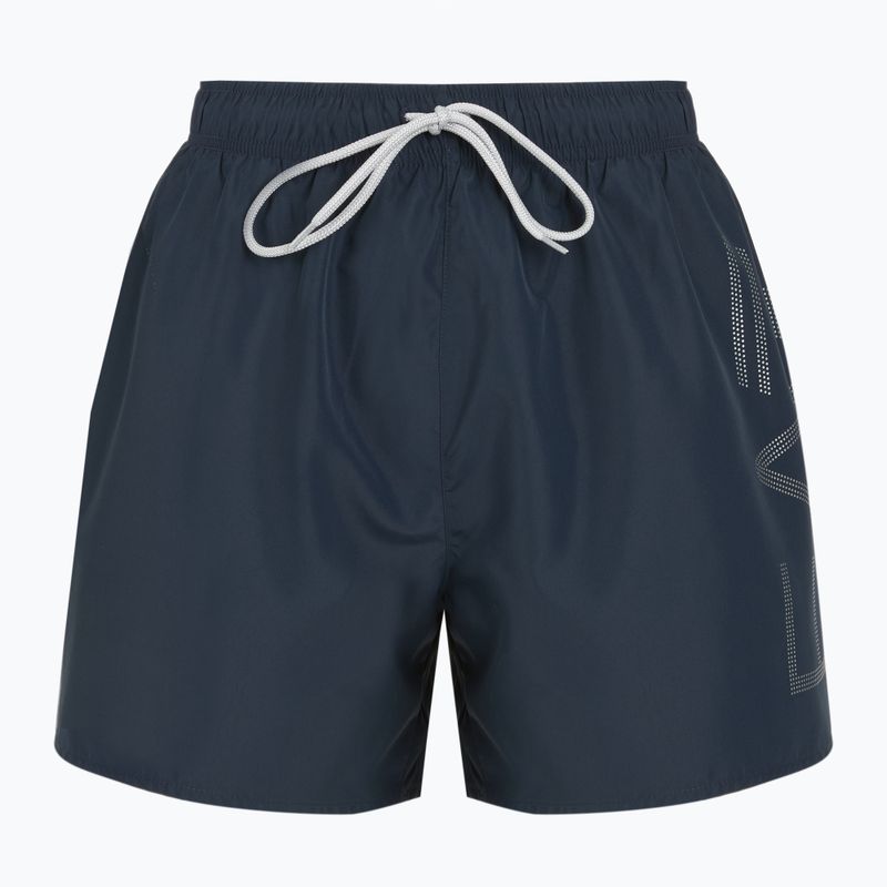 Herren EA7 Emporio Armani Schwimmen Shorts mit übergroßen Logo armani blau / silber
