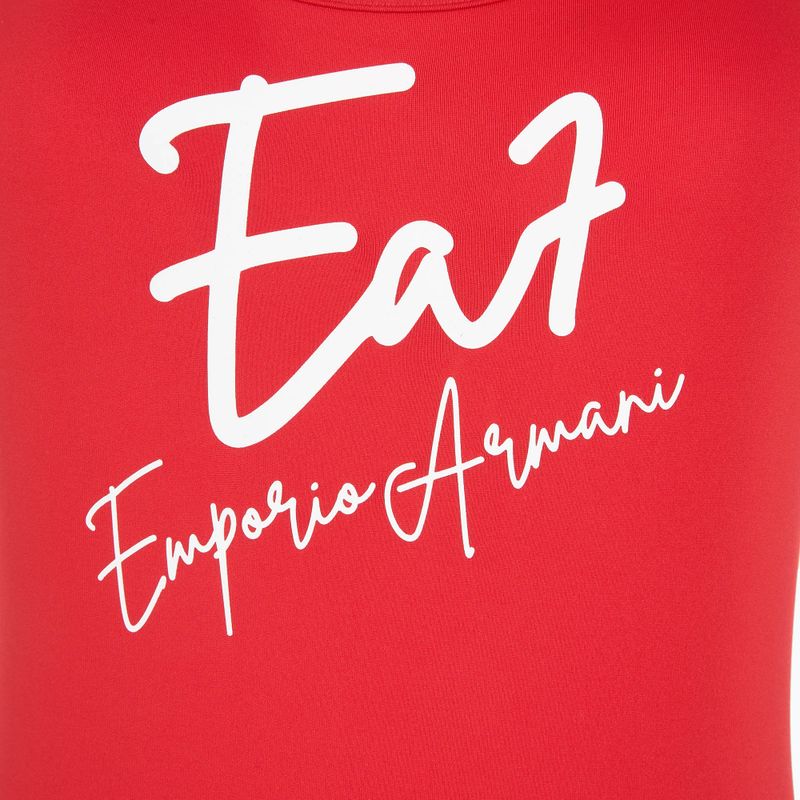 Einteiliger Badeanzug EA7 Emporio Armani Maxi Logo One Piece racing rot 3