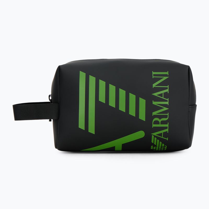 EA7 Emporio Armani Train Beauty Kosmetiktasche schwarz/lebendig grün 2
