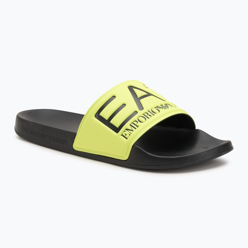 EA7 Emporio Armani Wassersport Sichtbarkeit gelb flueo / schwarz Flip-Flops