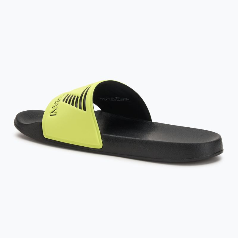 EA7 Emporio Armani Wassersport Sichtbarkeit gelb flueo / schwarz Flip-Flops 3