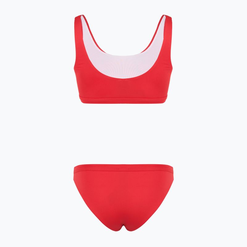 Zweiteiliger Damen-Badeanzug EA7 Emporio Armani Maxi Logo Bikini Top racing red 2