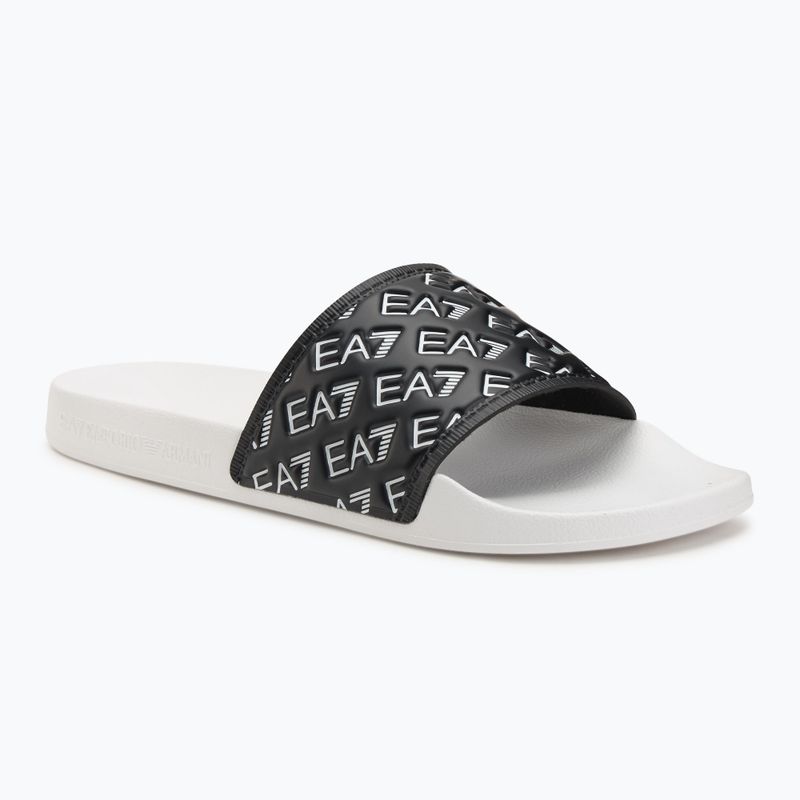 EA7 Emporio Armani Wassersport All Over schwarz / weiß Flip-Flops