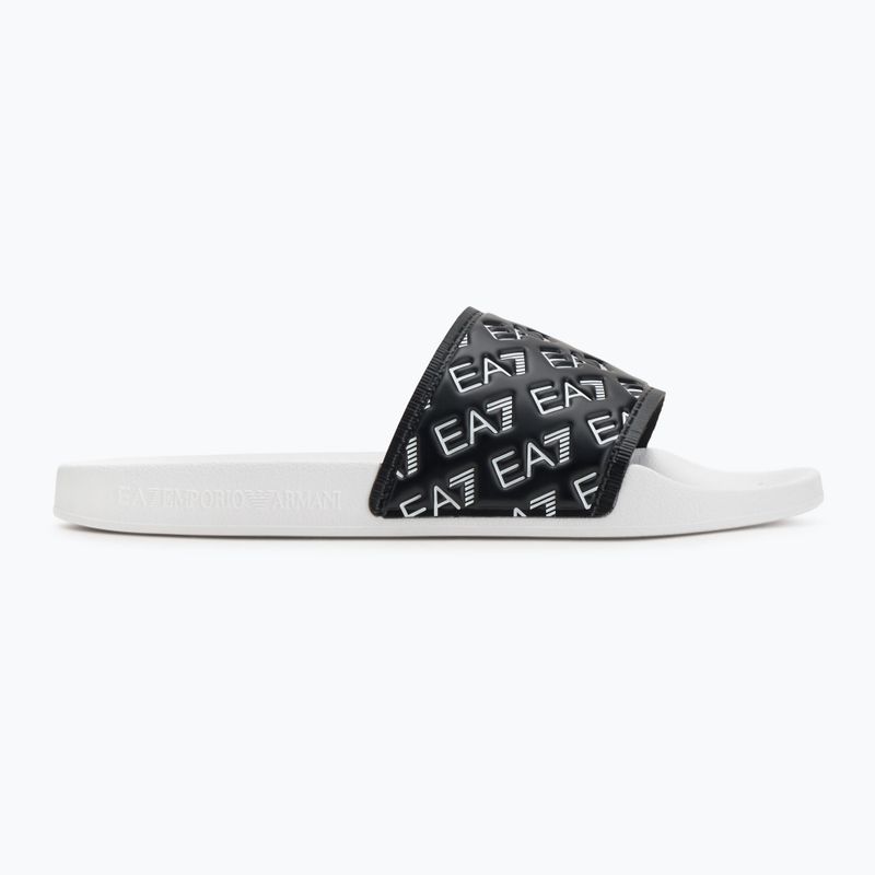 EA7 Emporio Armani Wassersport All Over schwarz / weiß Flip-Flops 2