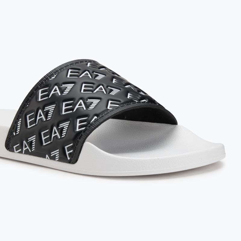 EA7 Emporio Armani Wassersport All Over schwarz / weiß Flip-Flops 7