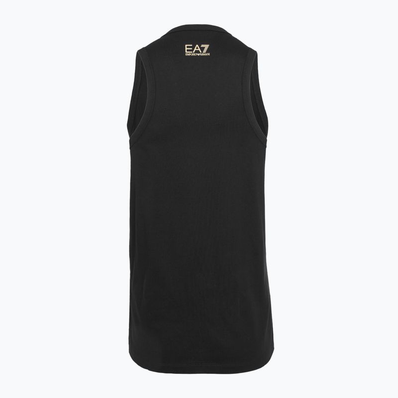 Women's EA7 Emporio Armani Zug Sichtbarkeit Tank schwarz/gold 2