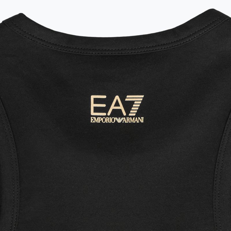 Women's EA7 Emporio Armani Zug Sichtbarkeit Tank schwarz/gold 3