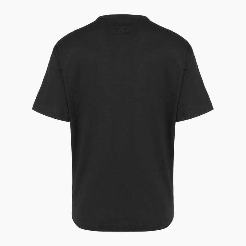 Damen EA7 Emporio Armani Zug Sichtbarkeit T-Shirt schwarz 2