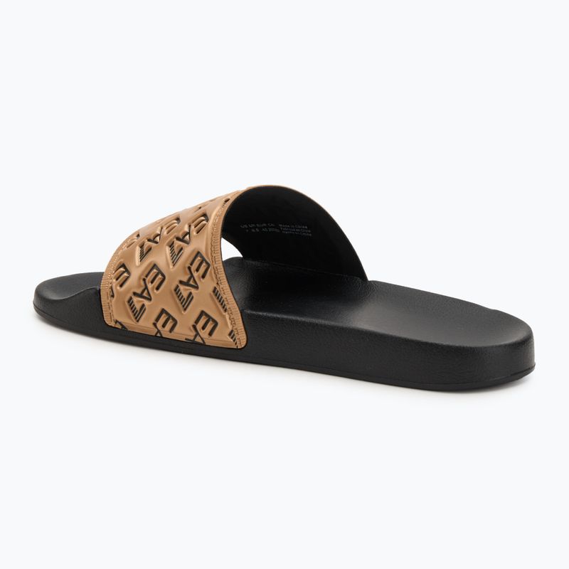 EA7 Emporio Armani Wasser Sport All Over Flip-Flops schwarz / gold 3
