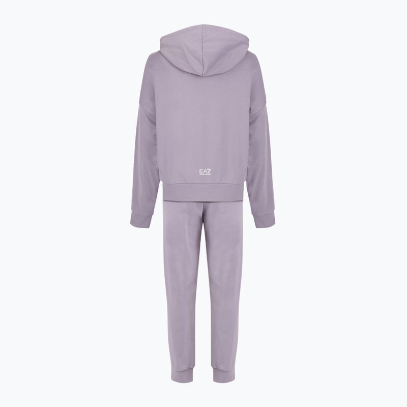 Damen EA7 Emporio Armani Zug Sichtbarkeit Trainingsanzug HO CH FZ lavendel grau 2