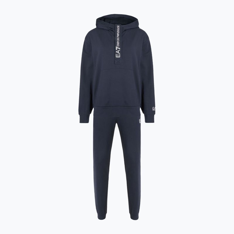Damen Trainingsanzug EA7 Emporio Armani Zug Trainingsanzug HO 1/4 Zip armani blau