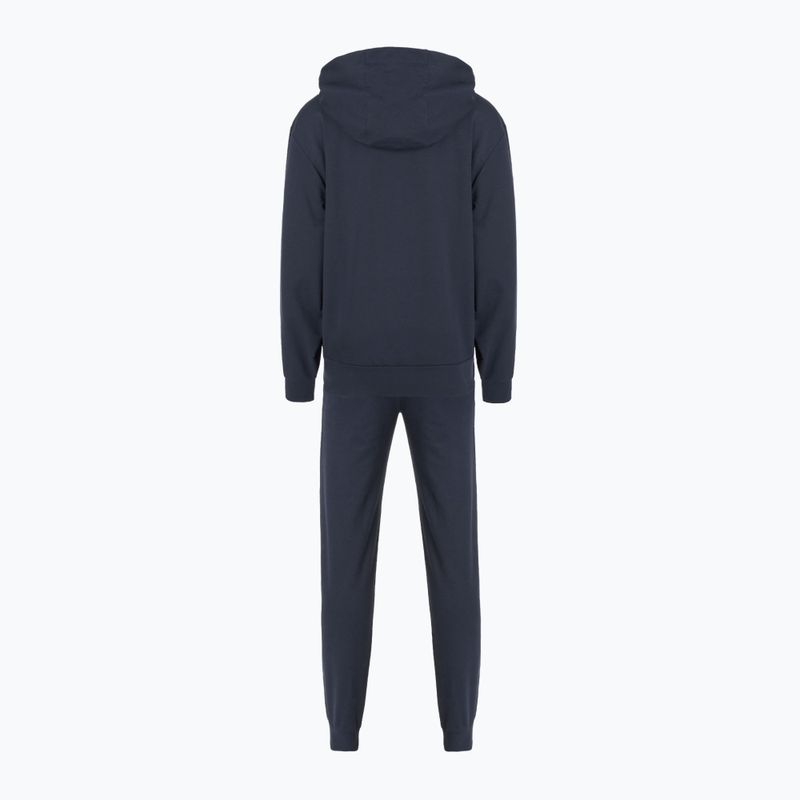 Damen Trainingsanzug EA7 Emporio Armani Zug Trainingsanzug HO 1/4 Zip armani blau 2