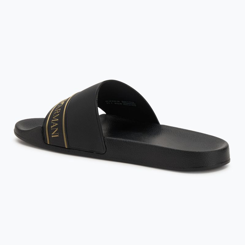 EA7 Emporio ArmaniWater Sports Tape flip-flops voll schwarz / gold 3